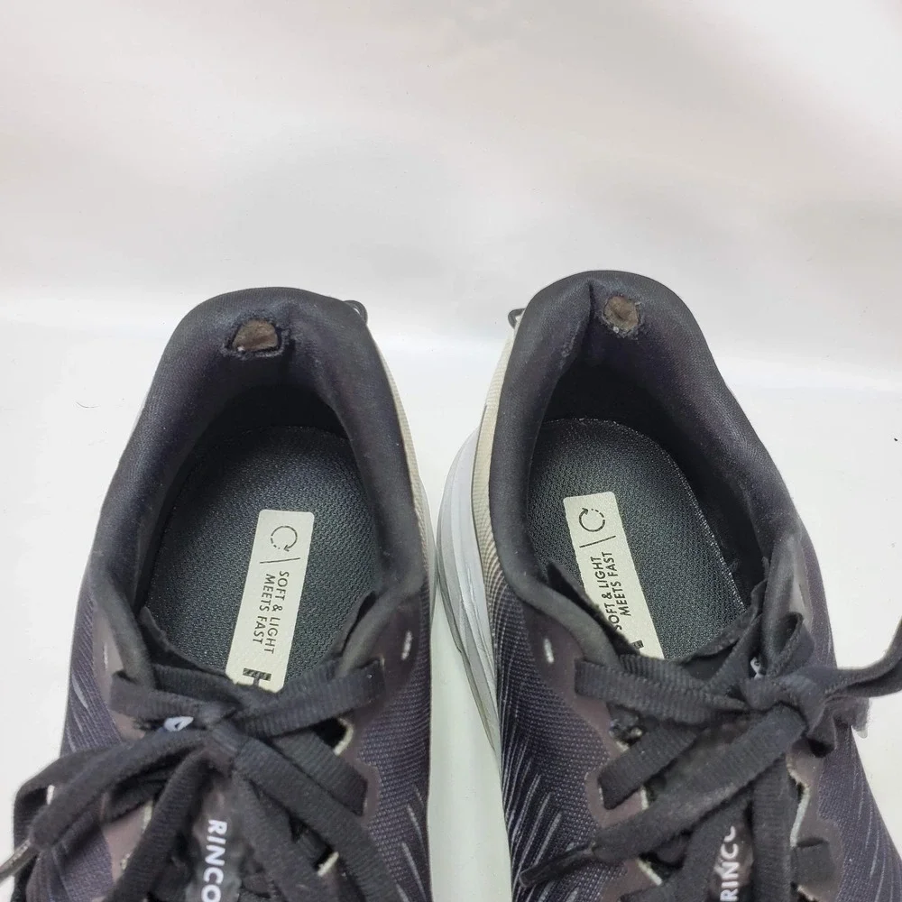 HOKA‎ Rincon 3 Women's Size 8.5B Black White Running Shoes W Rincon 3